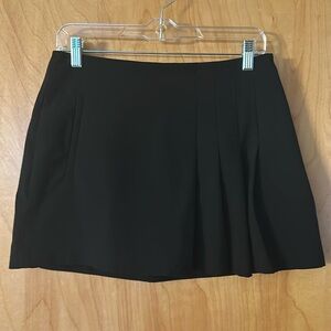 Zara Black Pleated Mini Skort